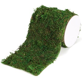 USMOLA Moss Roll, Dried Moss for Crafts, Moss Table Runner for Fairy Gardens, Wedding Woodland Decor, Preserved Moss Mat for Table Decoration (4" W x 48" L)