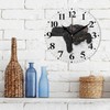 susiyo Round Wall Clock Battery Operated Decor Clocks for Living