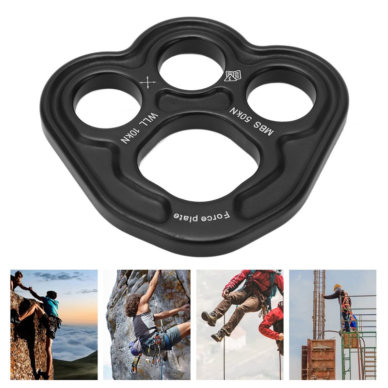 Ongwan 50kN Aluminum 3 Hole Rescue Aerial Work Climbing Rock