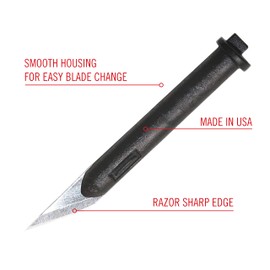 Excel Blades #65 Hobby Replacement Blades, Set of 6 Carbon Steel Blades for Precision Cutting & Trimming, Multi-Purpose Professional, Hobby, and Crafting Tools - Made In USA