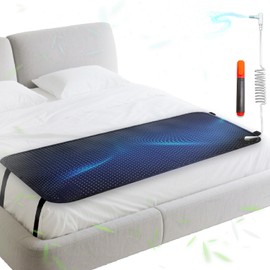 TENGYYY Grounding Mat for Bed & Grounding Sheets - PMF Mat for Sleep, Stress Relief, Alkaline Pad with Tester, Non-Slip Carbon Leather(Size:27×75in)