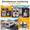 Baby Car Camera for 2 Kids - 7-Inch Split-Screen Monitor,