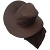 AIMBEAR Sombrero Plegable de Piel (MX/US, Alfa, Talla única, Piel