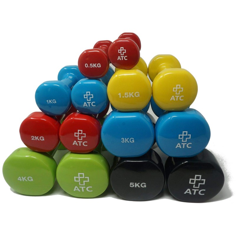 Vinyl Coated Dumbbells, 1 Pair