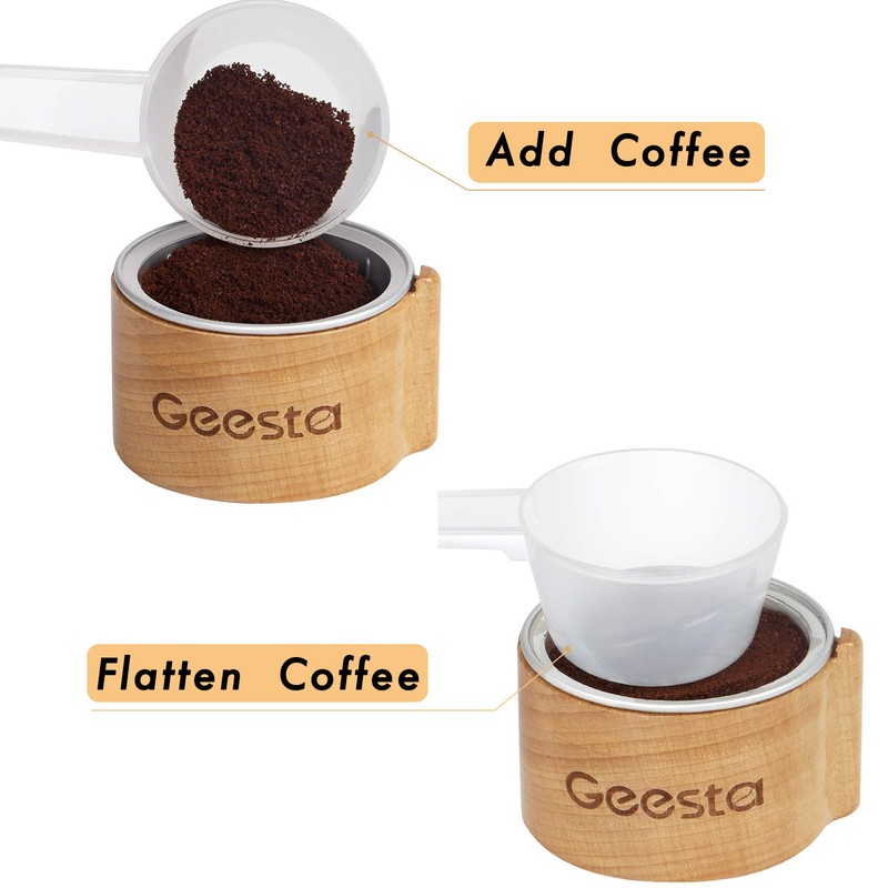 GEESTA Reusable Aluminum Foil Seals Kit Compatible with Nespresso Vertuoline
