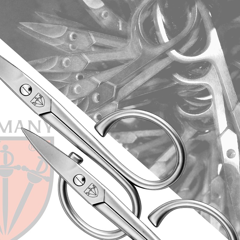 3 Swords Germany - Stainless Steel INOX Curved Nail Scissors