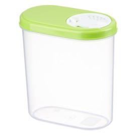 MiraHome Storage Containers 0.3 L, Set of 12, Green, Storage Jars with Lid, Airtight, Storage Container for Spices & Food, Food Storage Containers with Lid, Storage Box with Pouring Function