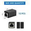 Buaak 12 Pcs RJ45 Coupler, Ethernet Connector, Female to Female,