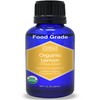 Organic, Lemon Essential Oil, Food Grade, for Cooking, Baking –