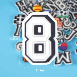 49pcs Letters and Numbers Sports Ball Style Shoe Charms for Clog Shoes Wristband Bracelet Party Gift