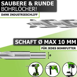 Pinava Pinava? Holzbohrer Set 1-13mm [anhaltend Scharf & Pr?zise] 25tlg. HSS-G Bohrerset - Bohrer Set Holz - Bohrersatz fr saubere Bohrl?cher 0,5mm Schritte