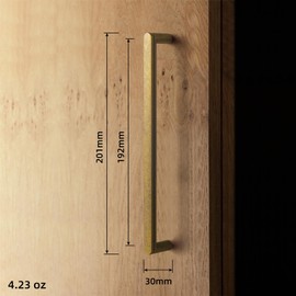 Goo-Ki Antique Brass Kitchen Cabinet Pulls,Retro Carved,7-9/16 Inches Center to Center(6 Pack)