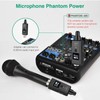 Wireless Microphone Transmitter and Receiver for Dynamic Microphone Audio Mixer