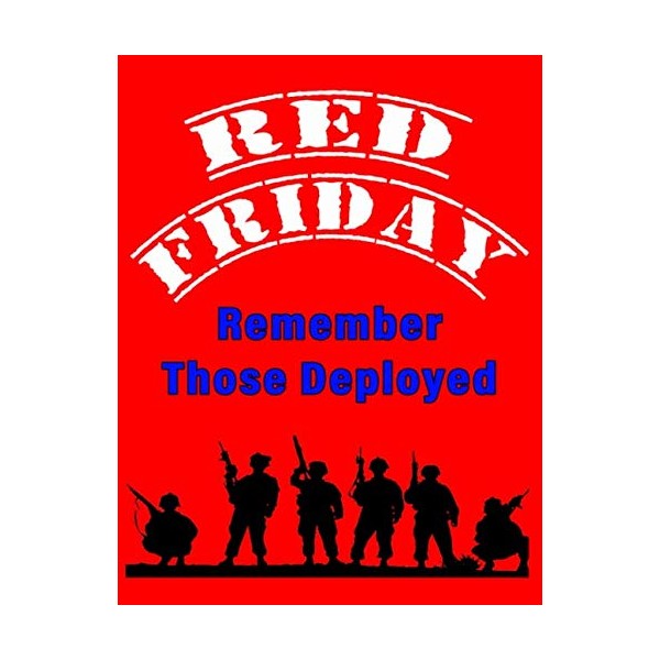 Red Friday - Remember Those Deployed: - Journal / Notebook
