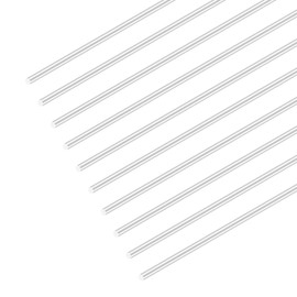 iMeistek Aluminium Rods, 2 mm x 300 mm Round Solid Aluminium Rods for RC Model Cars, Garden Decoration, Industrial Machines, DIY Crafts (Pack of 10)