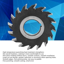 QANYEGN Milling Cutter, High Speed Steel Milling Cutter, Fine Punching Large Cut Out Design Gear Cutter Disc Industrial Supplies