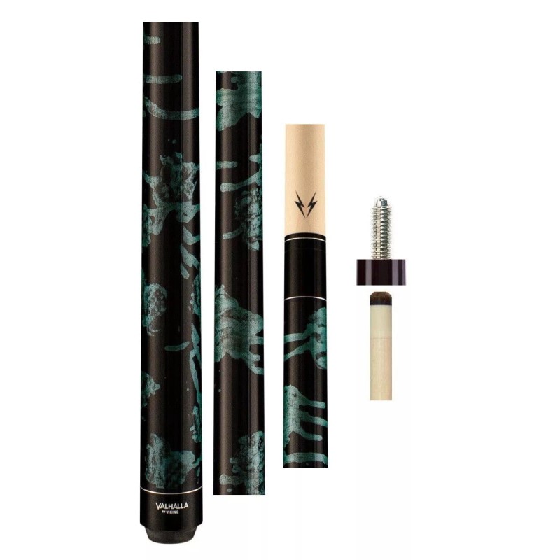 Viking Valhalla VA214 Hard Rock Maple Pool/Billiard Cue Black &