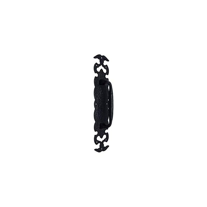 Adonai Hardware "Lydda" Antique Iron Door Pull with Plate (1,