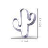 3.8 inch Cactus Cookie Cutter - Stainless Steel