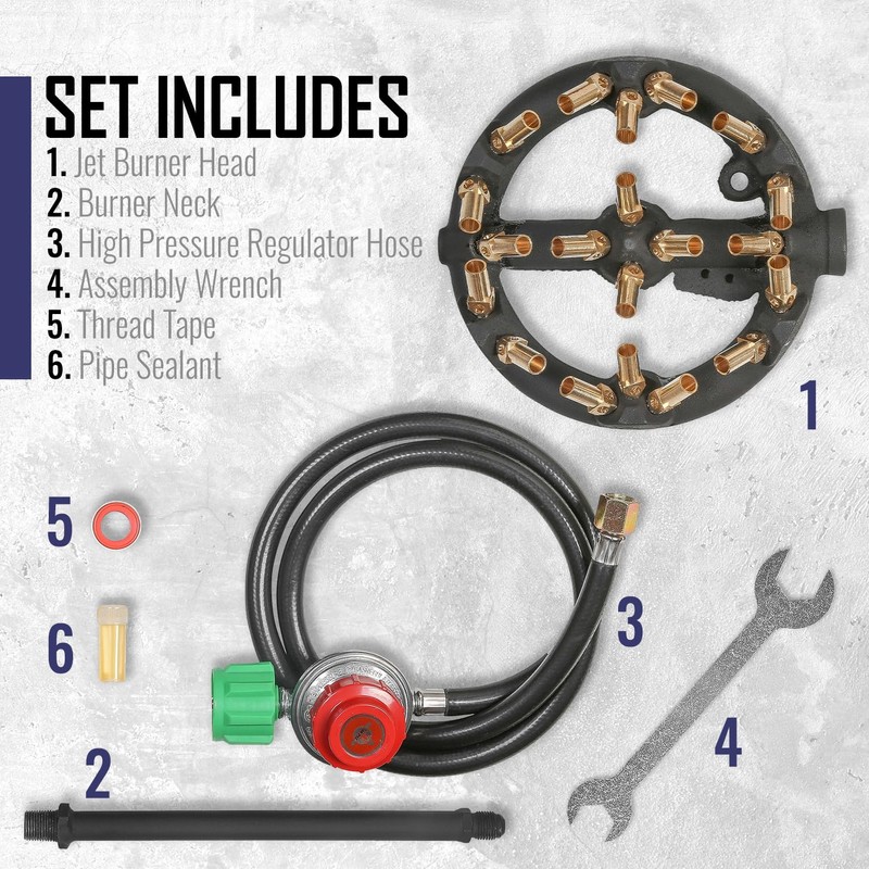 Concord Cast Iron Jet Burner Single Propane Outdoor Burner Head