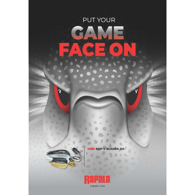 Rapala RVABJ10-ROL Wrap V Perch Blade Jig, 3.1 inches (8