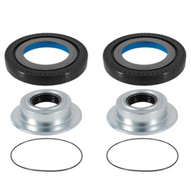 Front Axle Vaccum Knuckle Seal & Hub O-Ring & Tube Dust Seals Kit Compatible with Ford Super Duty F250 F350 Dana 60 2005-2019, Replace # 2017426 2014835 54983