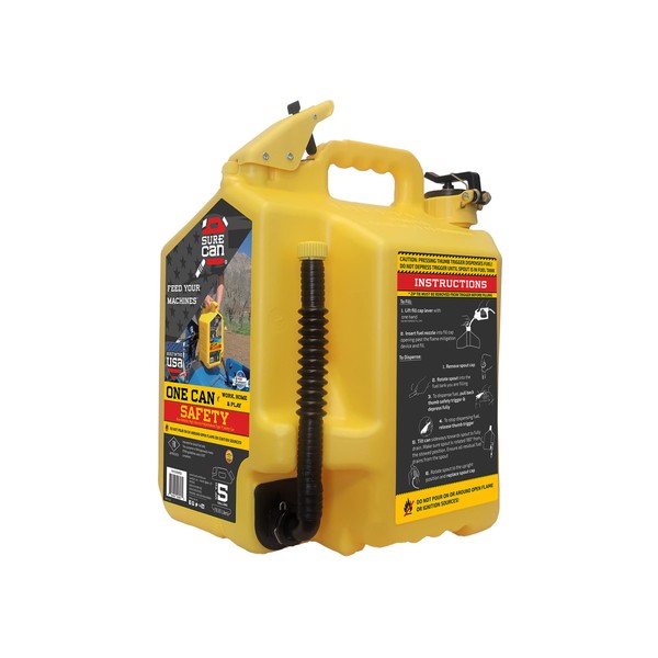 Surecan 5 Gallon Type II Safety Can - Flexible Rotating