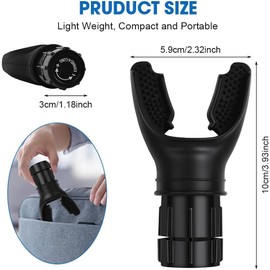 Slzhds Entrenador de Pulmones, Entrenador de Ejercicios de Respiración, Dispositivo de Ejercicio de Respiración Ajuste de Resistencia Mejora la Capacidad Pulmonar Dispositivo de Ejercicio de Pulmón (Negro)