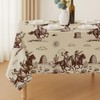 ANATTASOUL Western Cowboys Rectangle Tablecloth for Dining Table