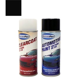 ColorRite Aerosol for Subaru Legacy/Outback Automotive Touch-up Paint - Midnight Black Pri Metallic 08V - Value Package