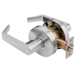 Dynasty Hardware Classroom Door Lock Keyed Lever Lockset, ADA Compliant, Grade 2 Heavy Duty Locking Handle for School, Classroom or Educational Facility, Satin Chrome Finish, Model AUG-03-26D