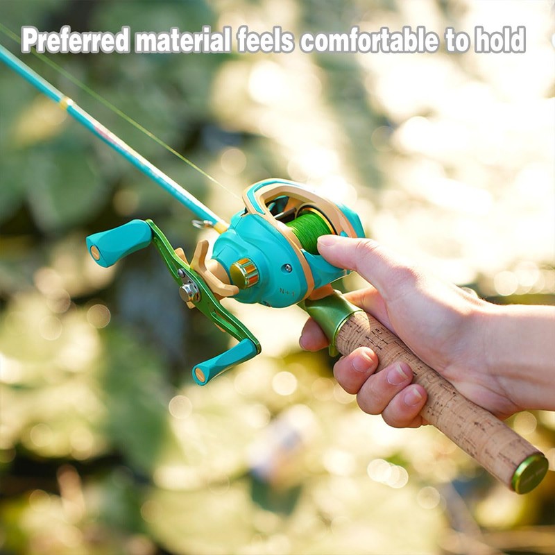 AIMALL Baitcasting Fishing Reel Water Drop Wheel with Magnetic Brake