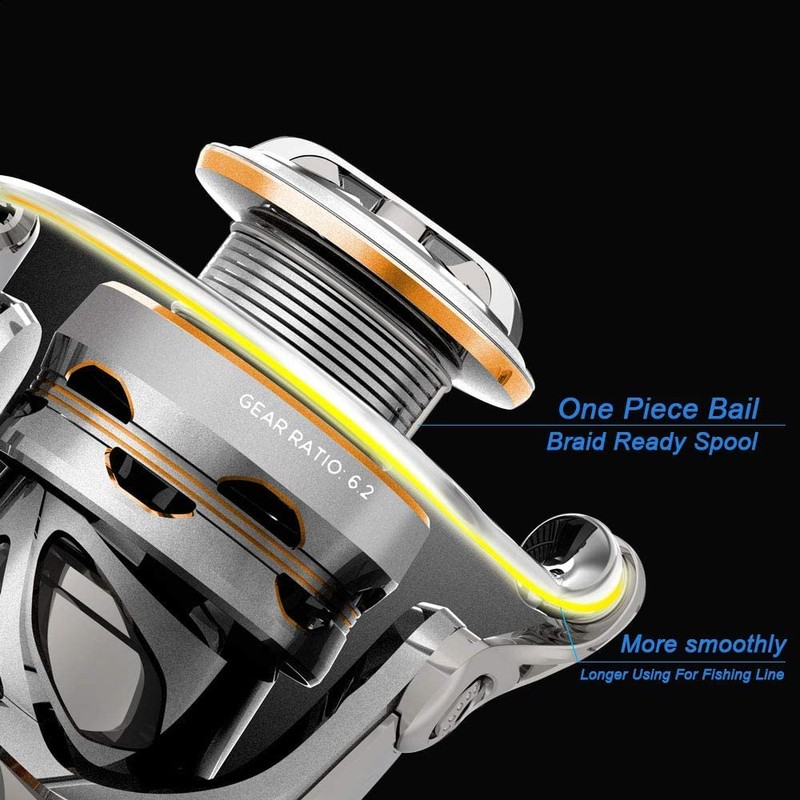 CS8 Spinning Reel,Cadence Ultralight Fast Speed Premium Magnesium Frame Fishing