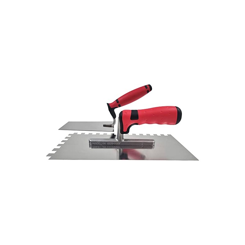 Tiling Set 2-Piece with Smoothing Trowel Rust-Proof Teeth 8 x