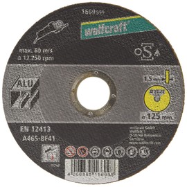 Wolfcraft Cutting Disc Aluminium Diameter 125 x 1.5 x 22.2 mm