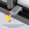 Window Lock, 2 Sets Window Locks Security with Key, Adjustable