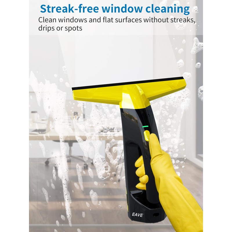 Rechargeable Window Vac, Power Window Vacuum Cleaner Set, Window Squeegee