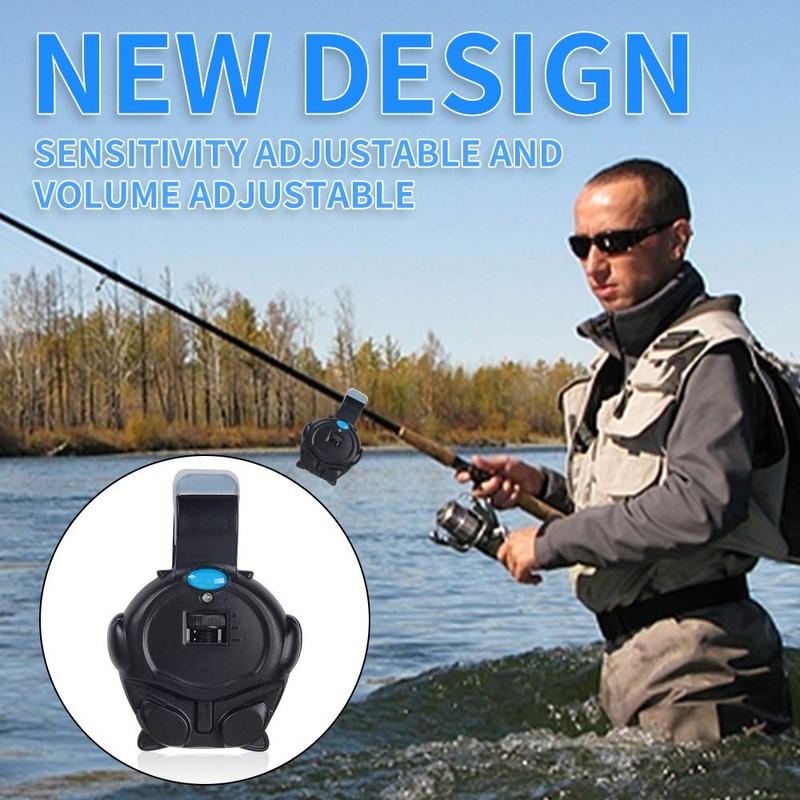 FISHNU Double Alarming Electronic Fishing Bite Alarm with LED Light