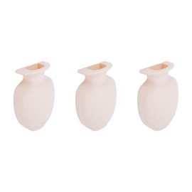 Pastlla 3pcs Wall Mounted Flower Vase Sticky Vase Wall Hanging Resin Flower Vase Hanging Flower Pot with Hook for Fridge Door Office Wedding Bathroom Decoration Pink