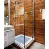 Circul Shower Mat 53 x 53 cm Grey Transparent Stone