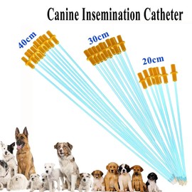 BIPY 50 Pcs dog Insemination Catheter Disposable Artificial Insemination Breeding Catheter Tube Using Matched with Syringe Bottle Bag for livestock Dog Pig Sheep Canine (30CM 100PCS)