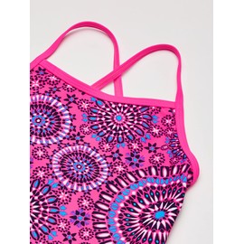 Kanu Surf Girls' Big Melanie Tankini Swimsuit, Pink, 12