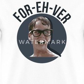 Spreadshirt Squints Sandlot Forever Funny Men's T-Shirt, M, White