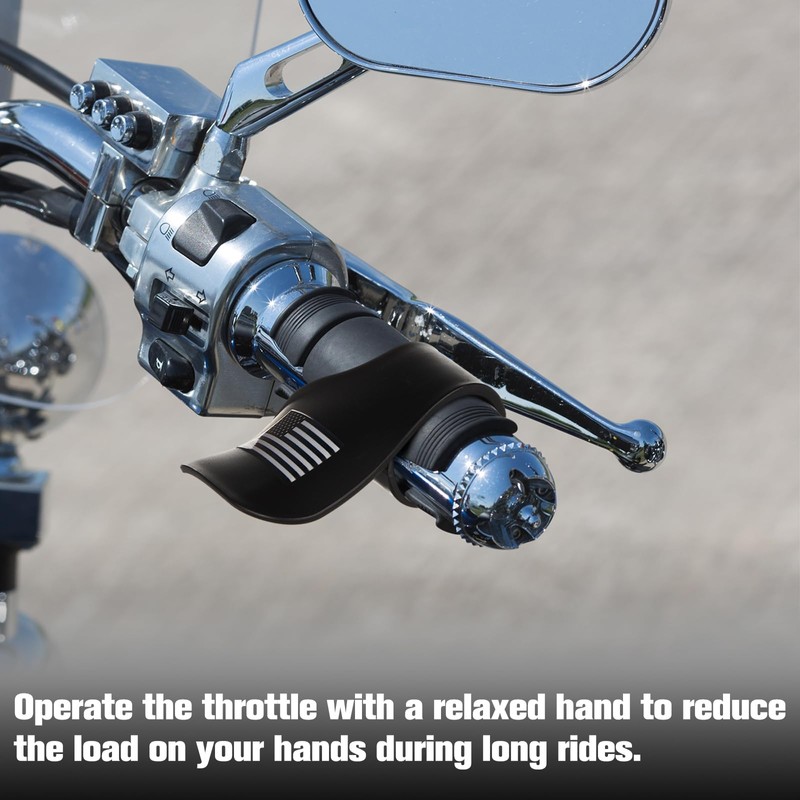 BBTO 2 Pcs Motorcycle Cruise Assist Cruise Control Grip American