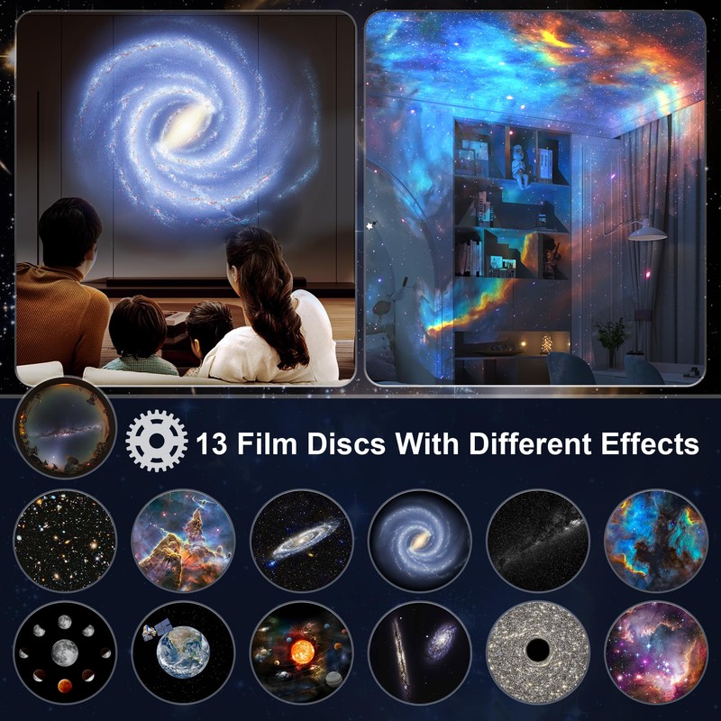 Planetarium Projector for Bedroom, 13 in 1 Star Projector Galaxy