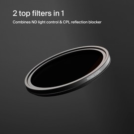Urth 77mm CPL + ND64 Lens Filter (Plus+) — 20-Layer Nano-Coated Camera Lens Filter for Enhanced Polarization and Neutral Density Control