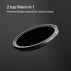 Urth 77mm CPL + ND64 Lens Filter (Plus+) — 20-Layer Nano-Coated Camera Lens Filter for Enhanced Polarization and Neutral Density Control