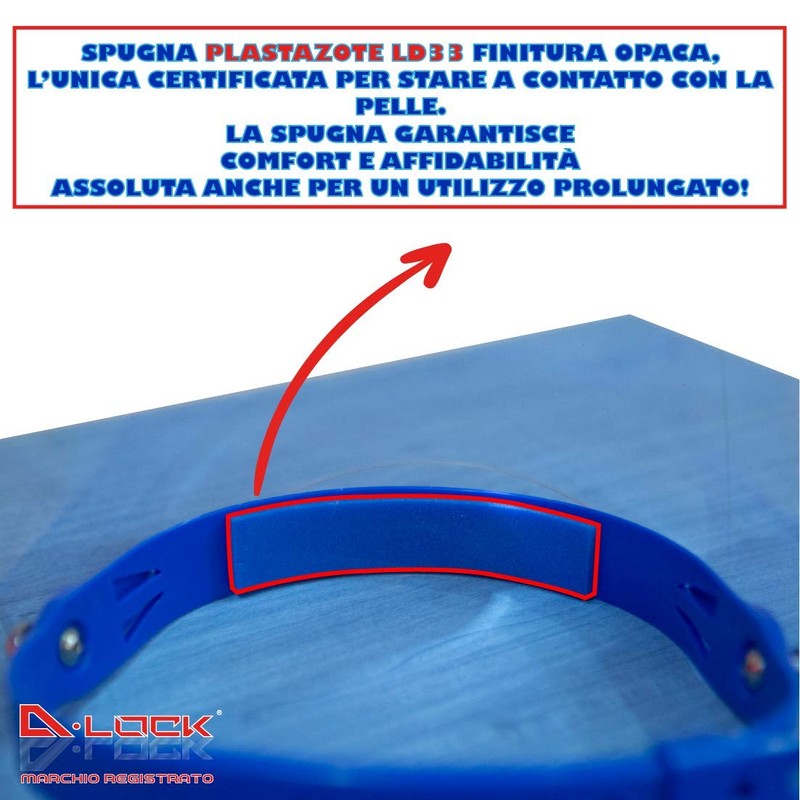 D-Lock Folding Screen Protector for Men and Women (Blue -