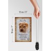 Wooden Sign Saying 12 x 18 cm Shar Pei Dog