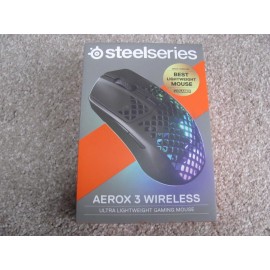 SteelSeries New SteelSeries Aerox 3 Wireless Ultra Lightweight Gaming Mouse – Onyx (62612)